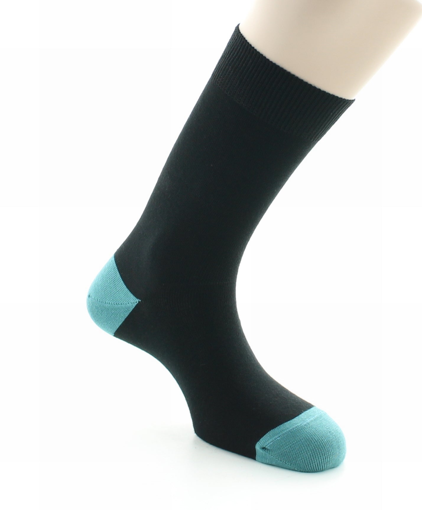 Chaussettes homme Alphonse en coton Noir/Vert NOIR-VERT