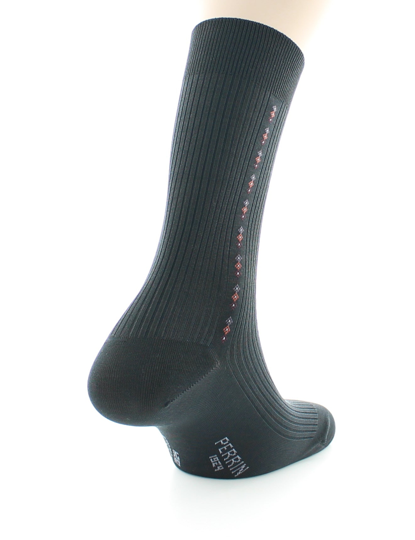 Chaussettes homme Confort Fantaisie Baguette en Coton fil d'Écosse ANTHRACITE