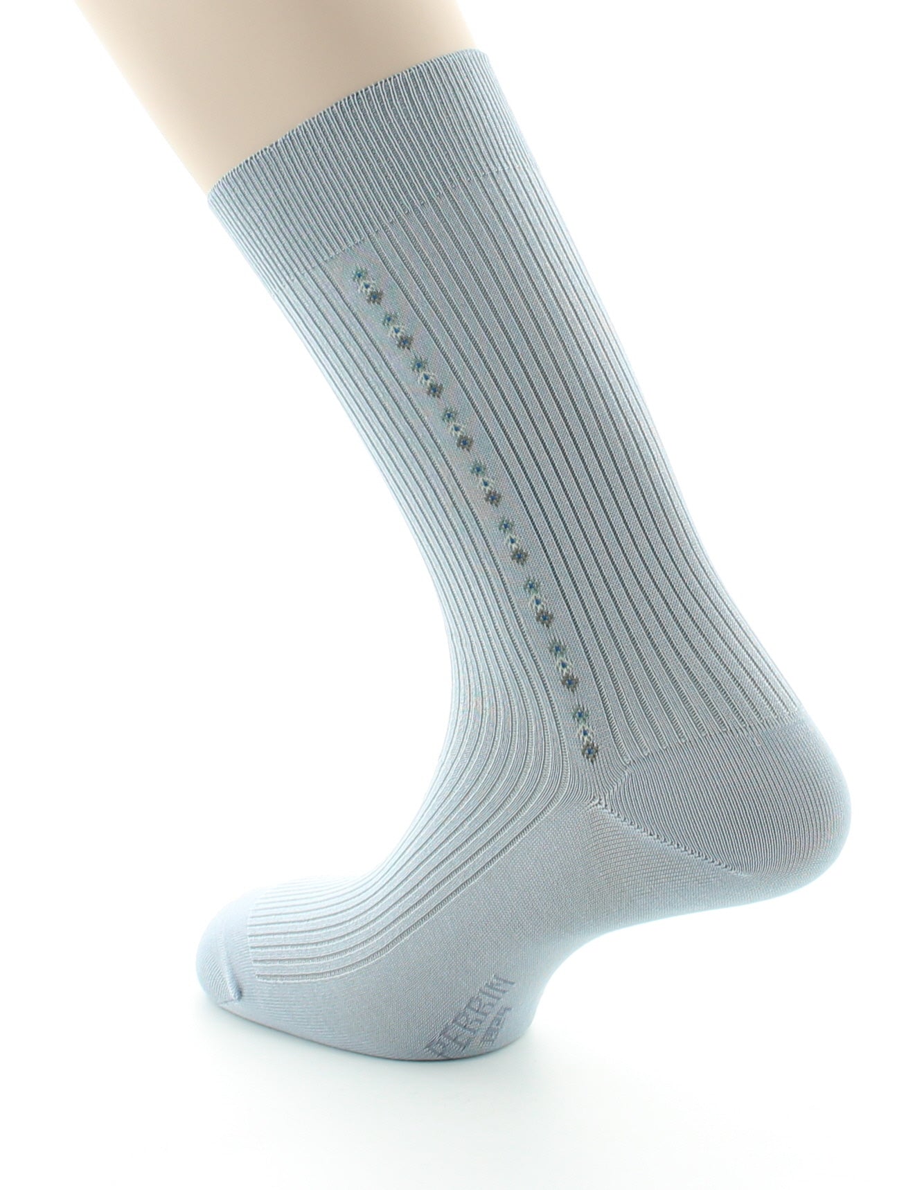 Chaussettes homme Confort Fantaisie Baguette en Coton fil d'Écosse GRIS CLAIR
