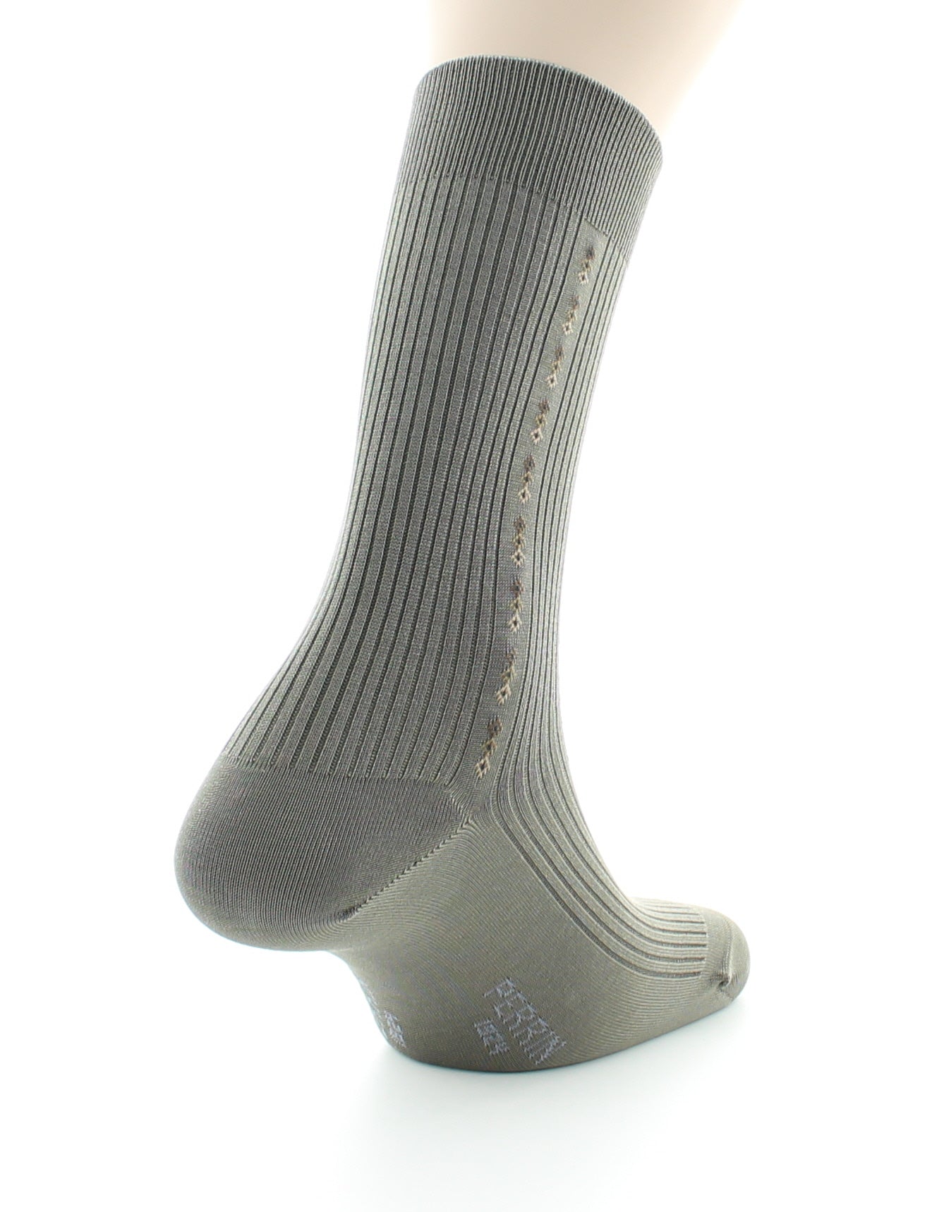 Chaussettes homme Confort Fantaisie Baguette en Coton fil d'Écosse STONE