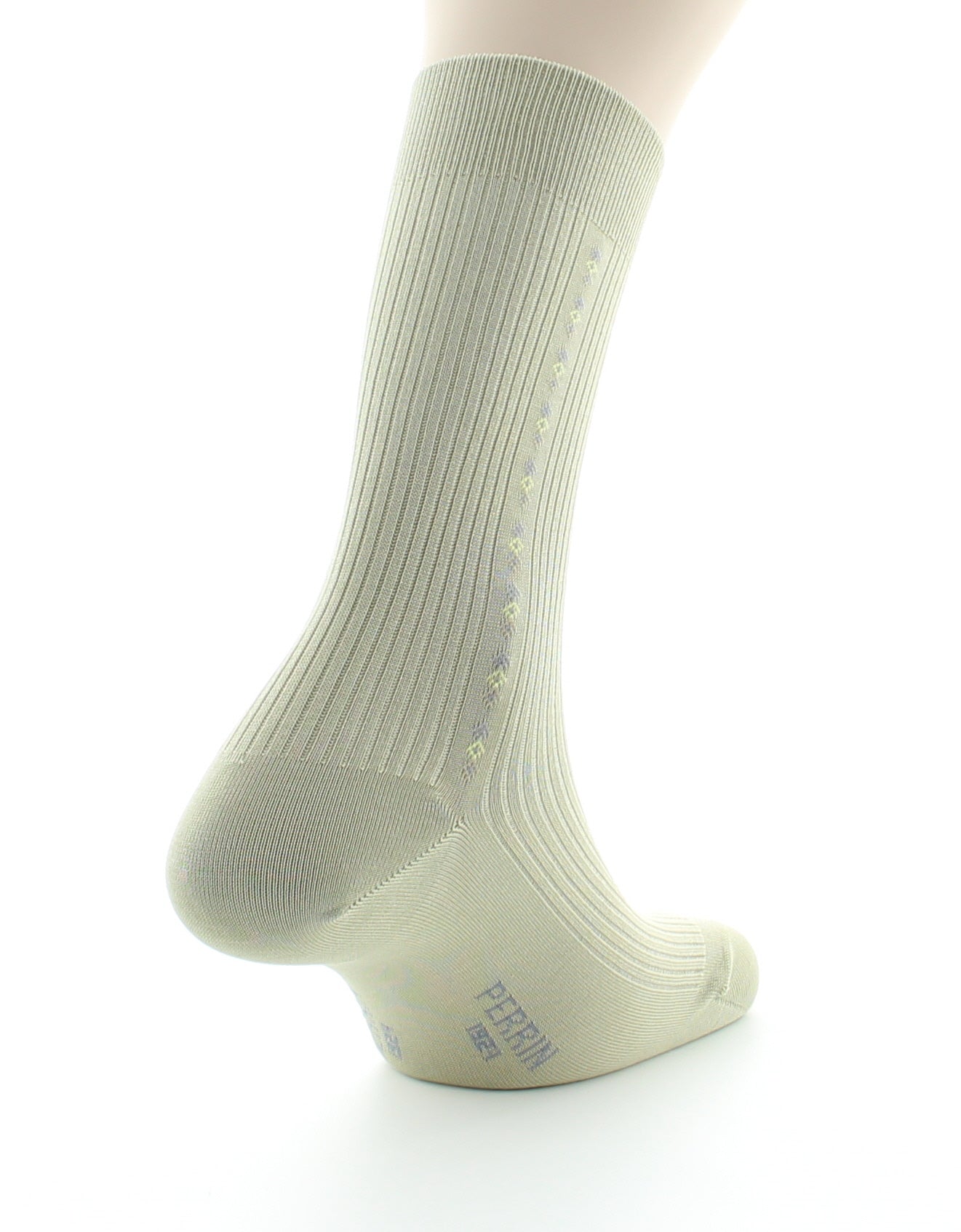 Chaussettes homme Confort Fantaisie Baguette en Coton fil d'Écosse TILLEUL