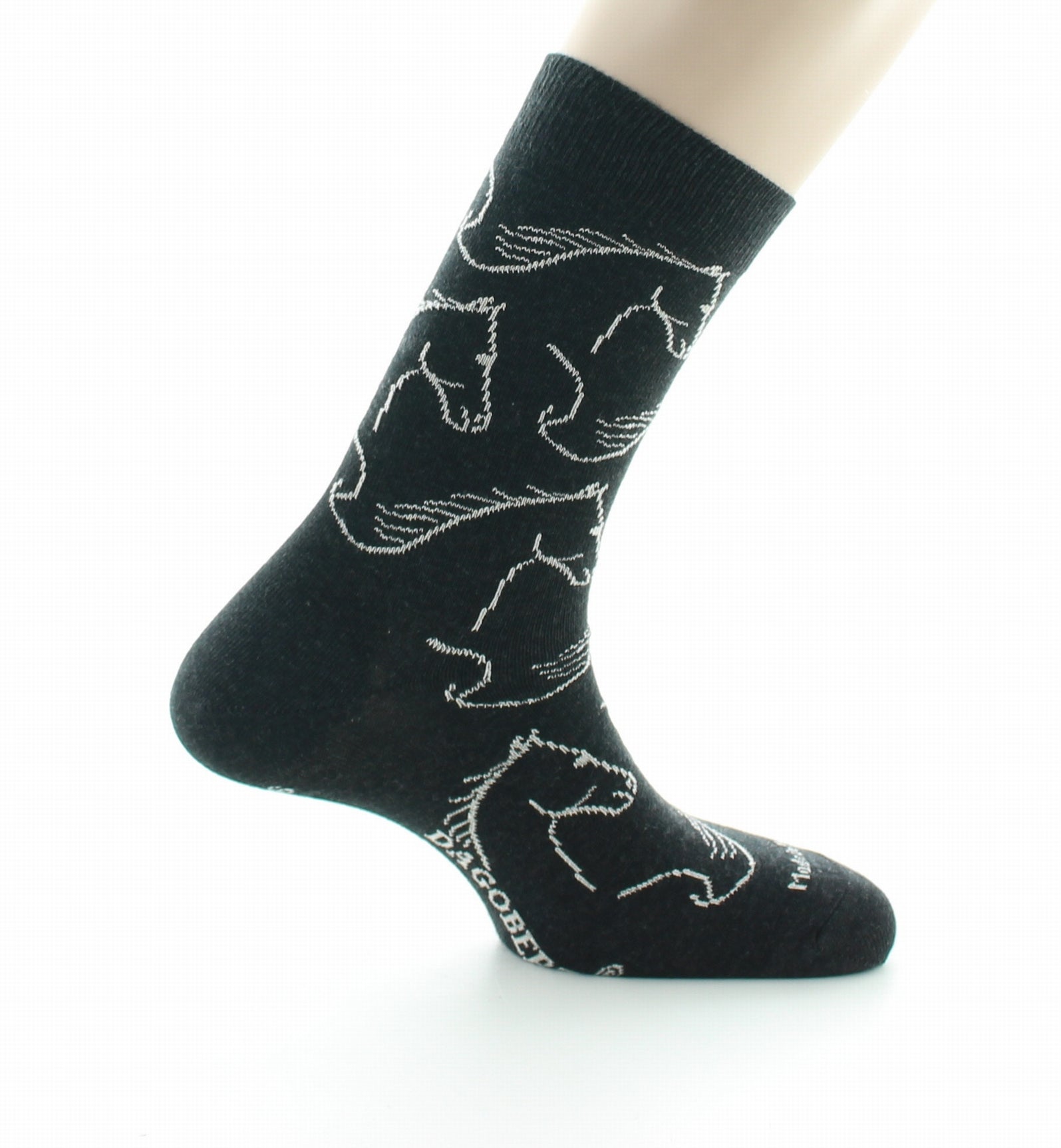 Chaussettes homme coton cheval anthracite ANTHRACITE