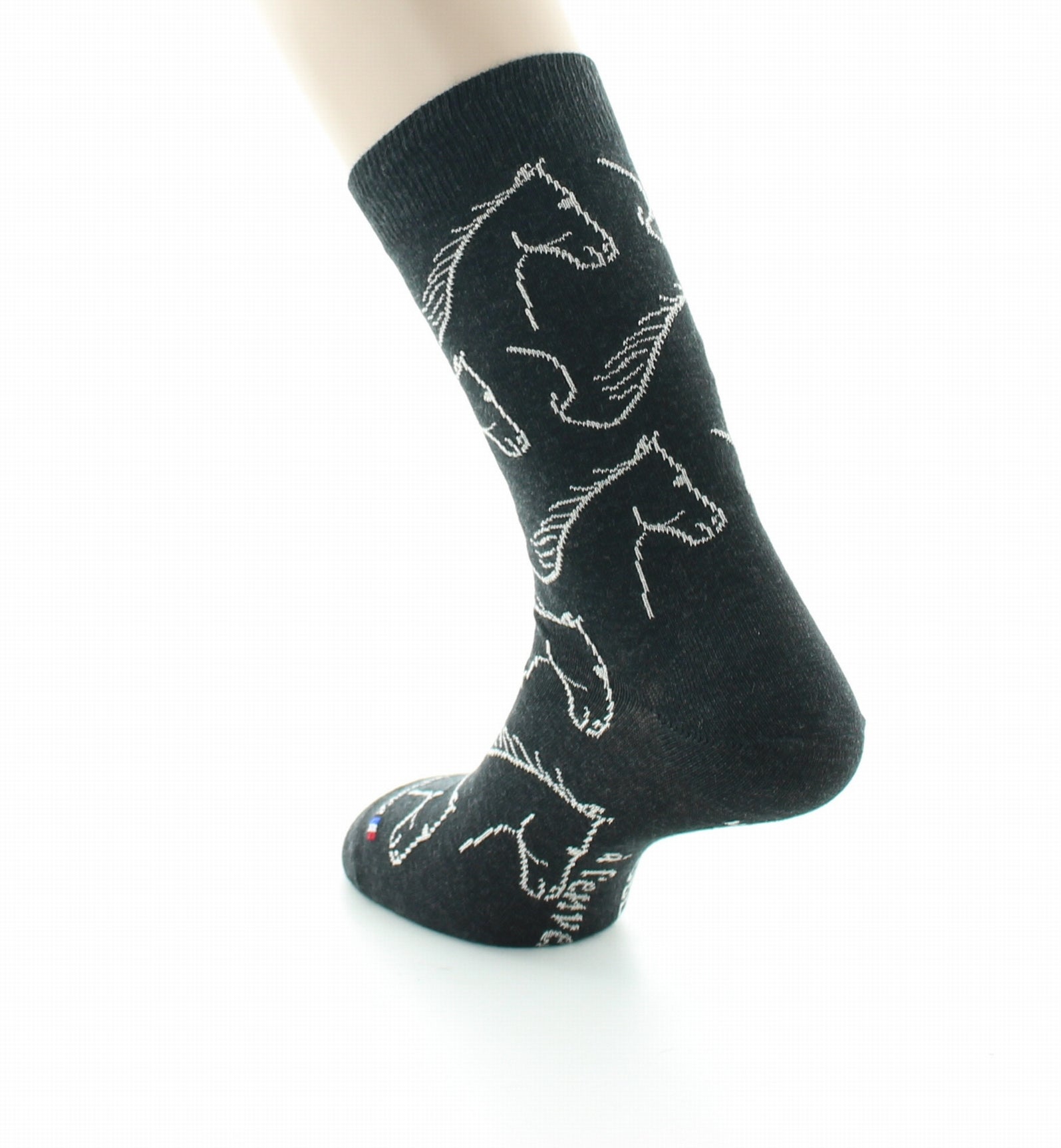 Chaussettes homme coton cheval anthracite ANTHRACITE