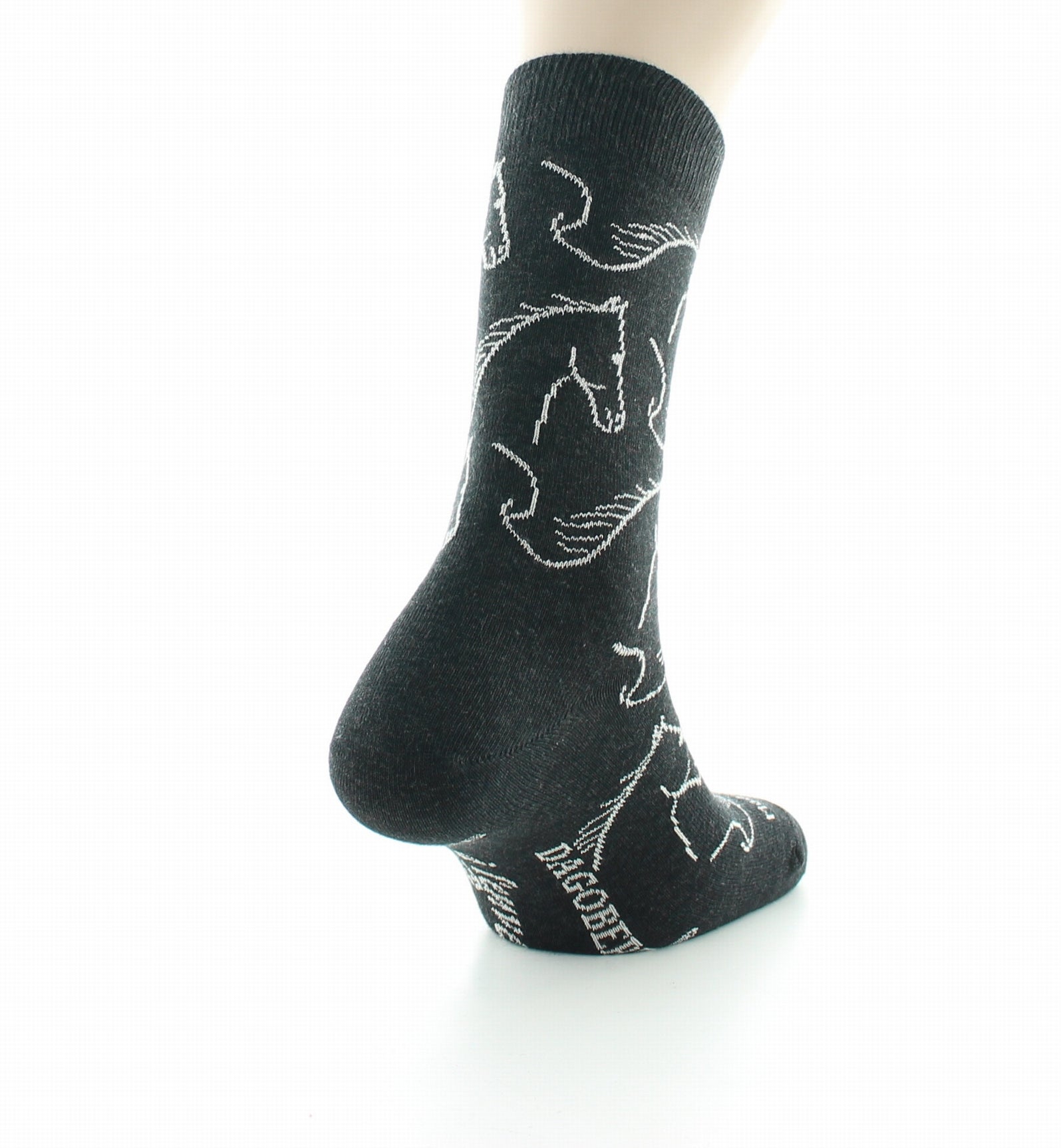 Chaussettes homme coton cheval anthracite ANTHRACITE