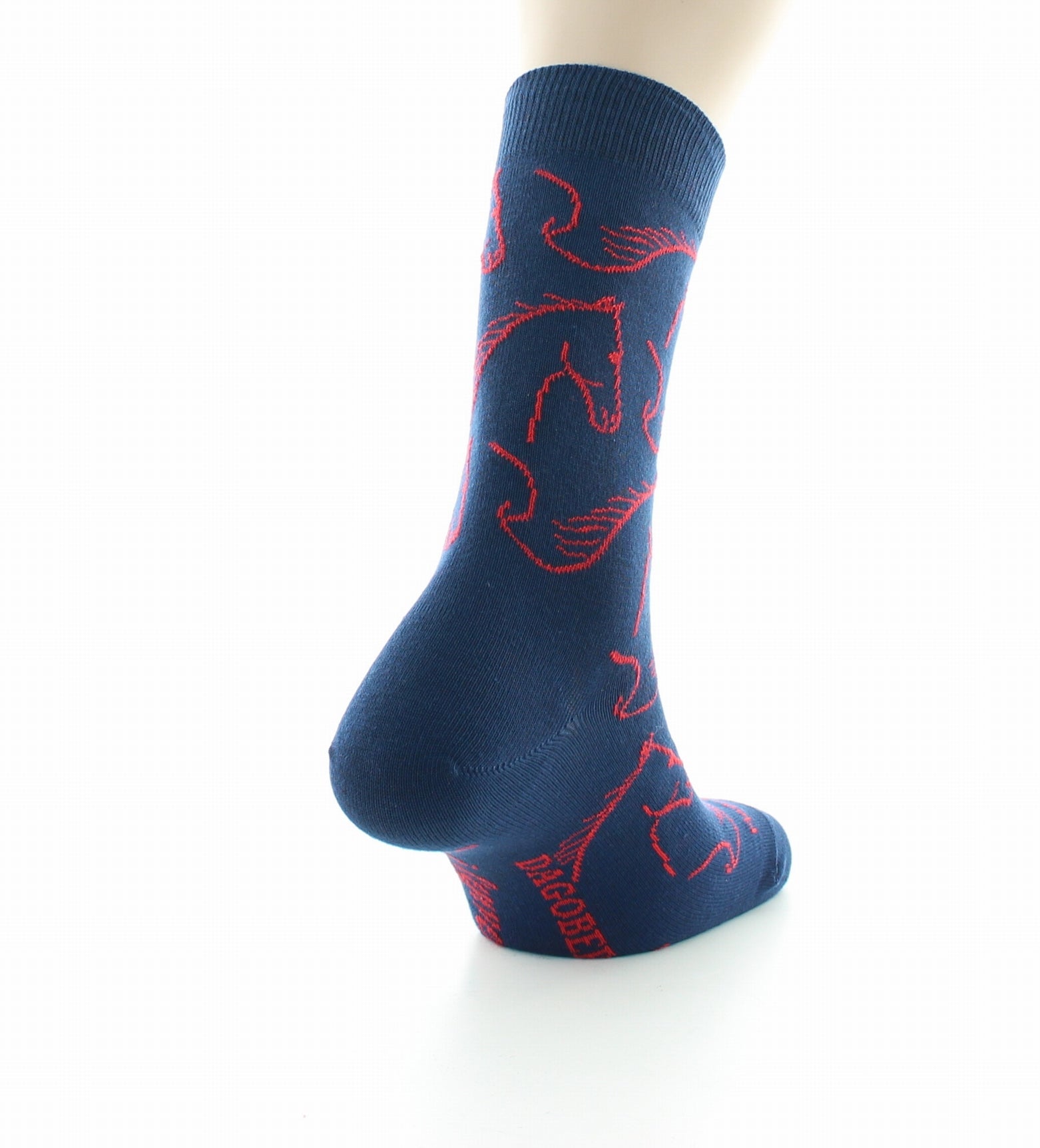 Chaussettes homme coton cheval marine BLEU MARINE