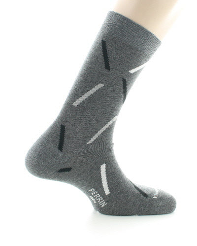 Chaussettes homme coton diagonales BITUME