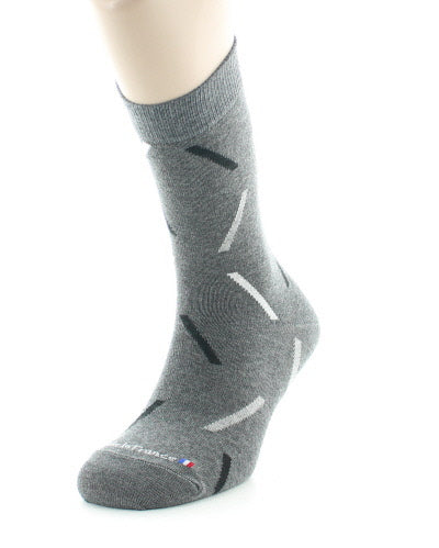 Chaussettes homme coton diagonales BITUME