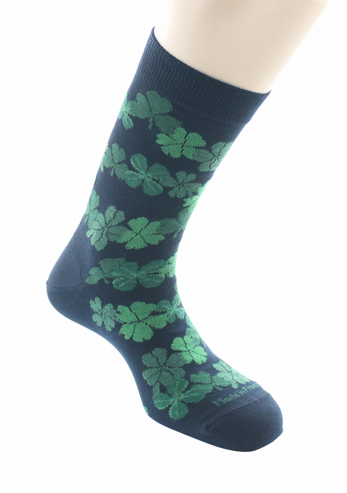 Chaussettes homme coton Trèfle - Marine MARINE/VERT