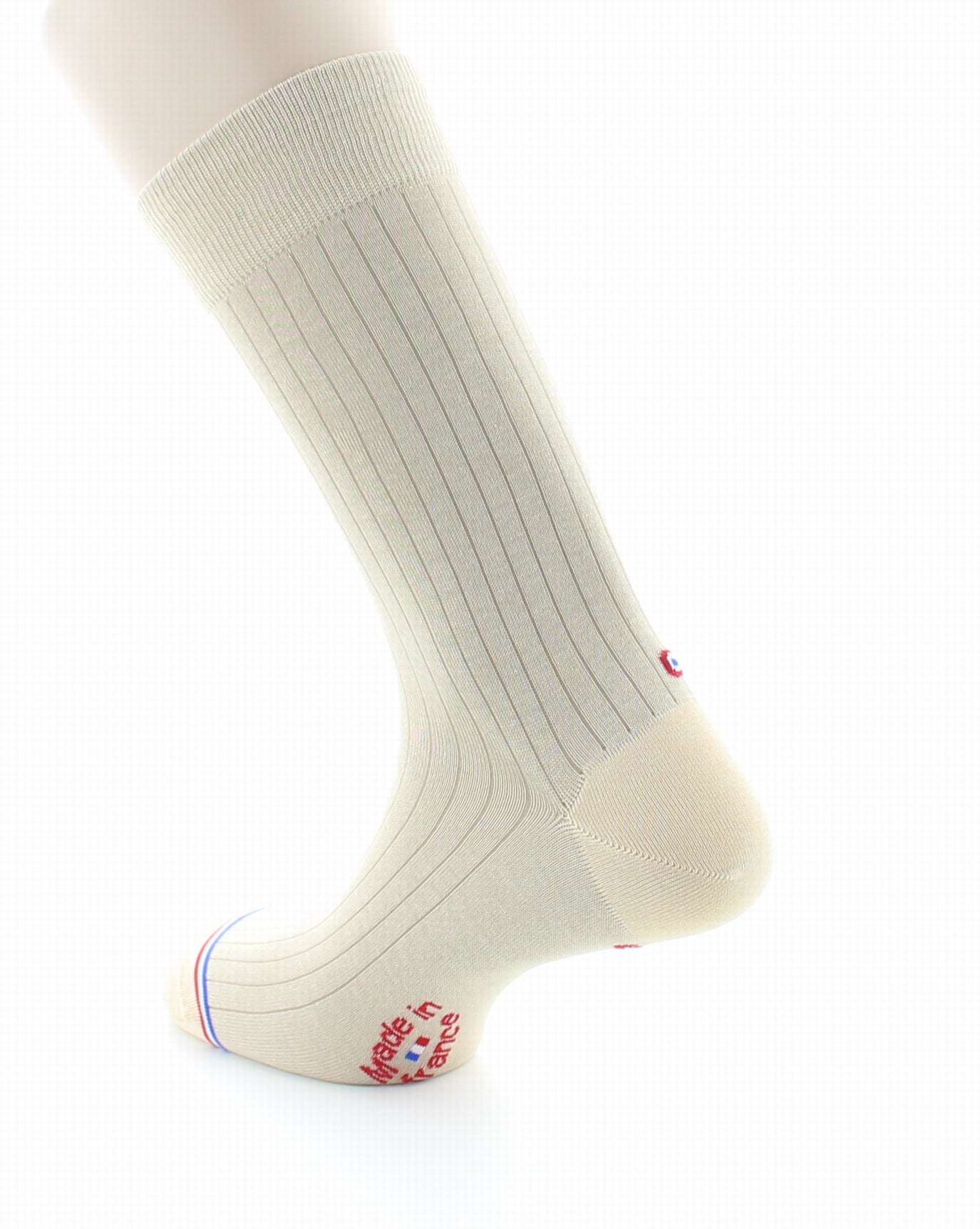 Chaussettes homme en fil d'Écosse Eiffel Sable SABLE