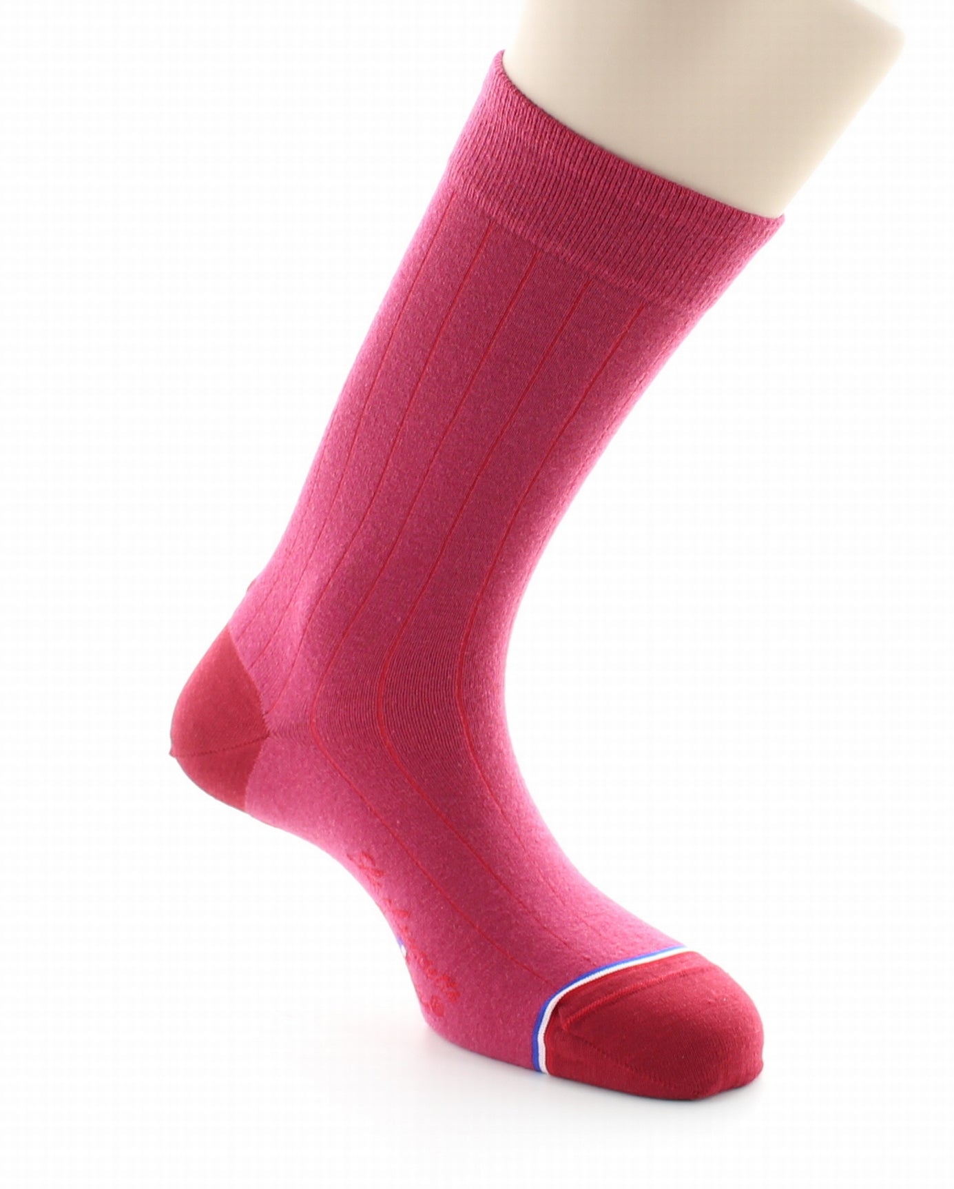 Chaussettes homme en laine et cachemire Concorde Fushia FUSHIA
