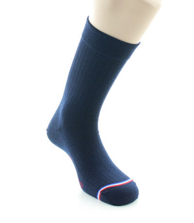Chaussettes homme en laine Montmartre Marine BLEU MARINE