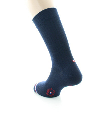 Chaussettes homme en laine Montmartre Marine BLEU MARINE