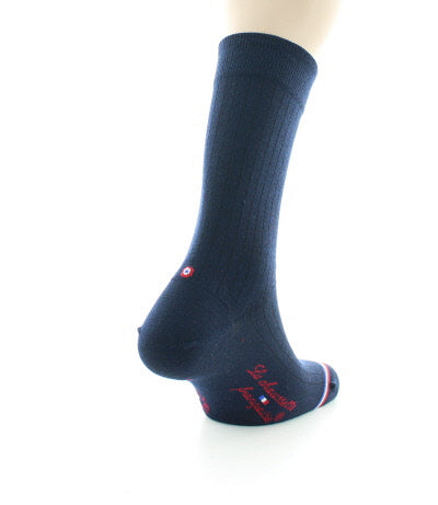 Chaussettes homme en laine Montmartre Marine BLEU MARINE