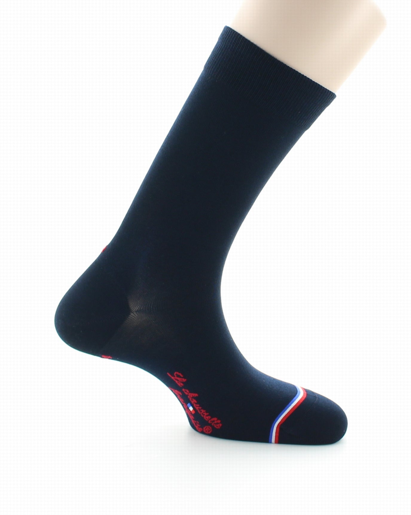 Chaussettes homme en soie Elysée Marine MARINE