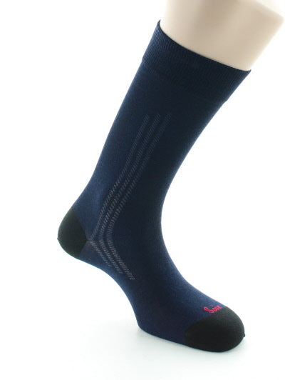 Chaussettes Homme en soie naturelle MARINE