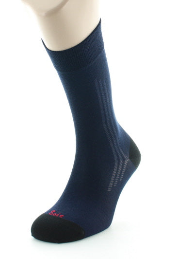 Chaussettes Homme en soie naturelle MARINE