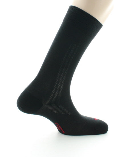 Chaussettes Homme en soie naturelle NOIR