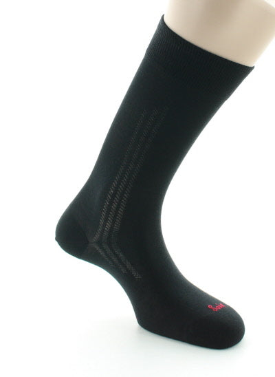 Chaussettes Homme en soie naturelle NOIR