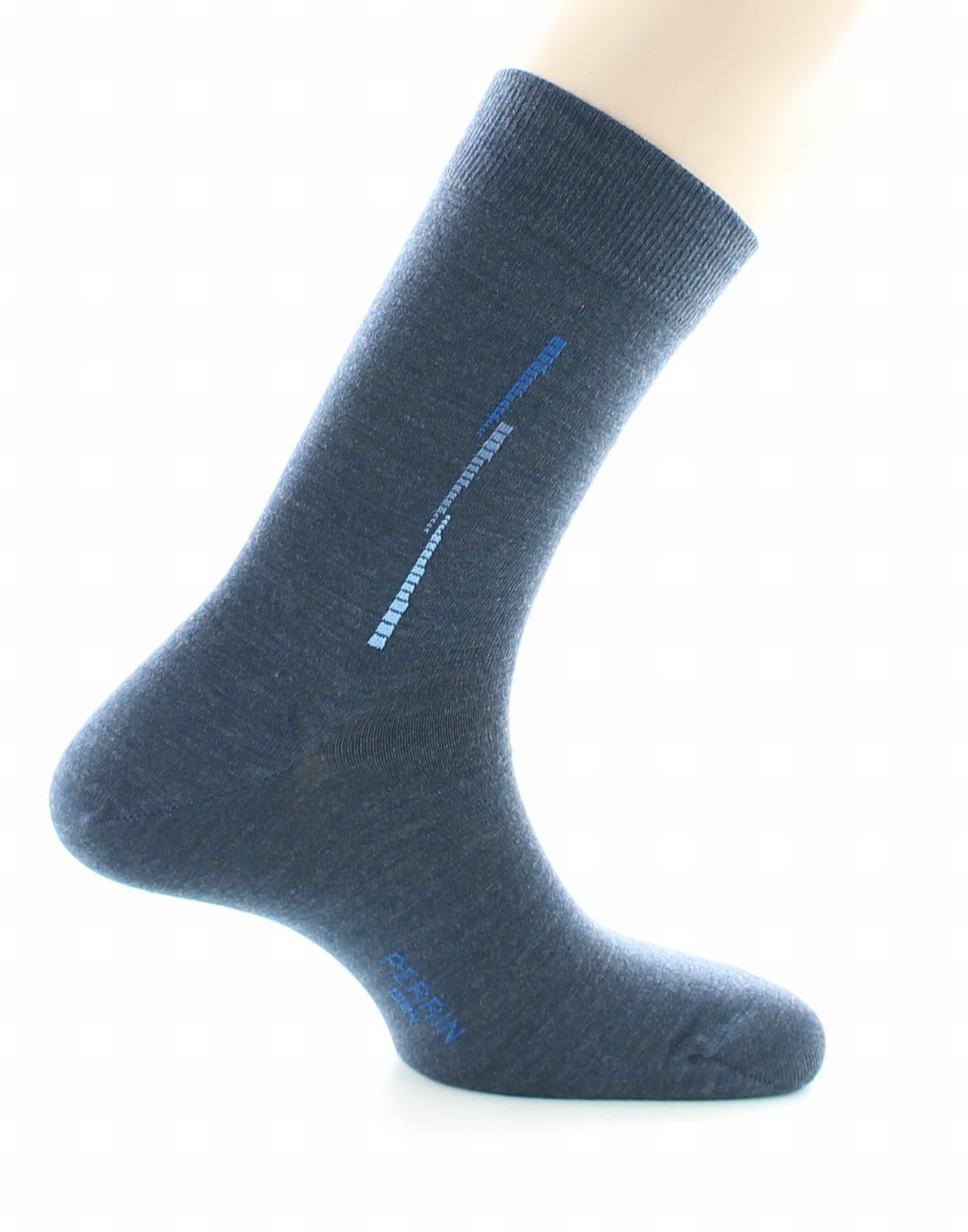 Chaussettes homme fantaisie baguette en laine peignée AIR FORCE