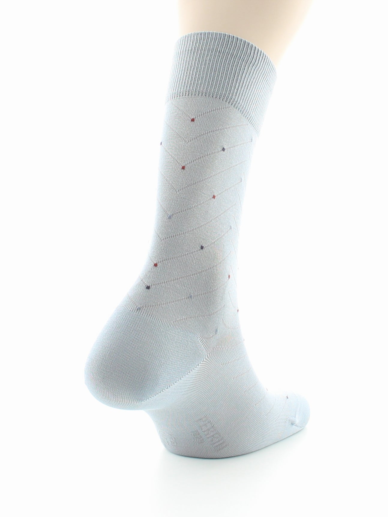 Chaussettes homme fantaisie en coton fil d'Écosse supérieur GRIS CLAIR