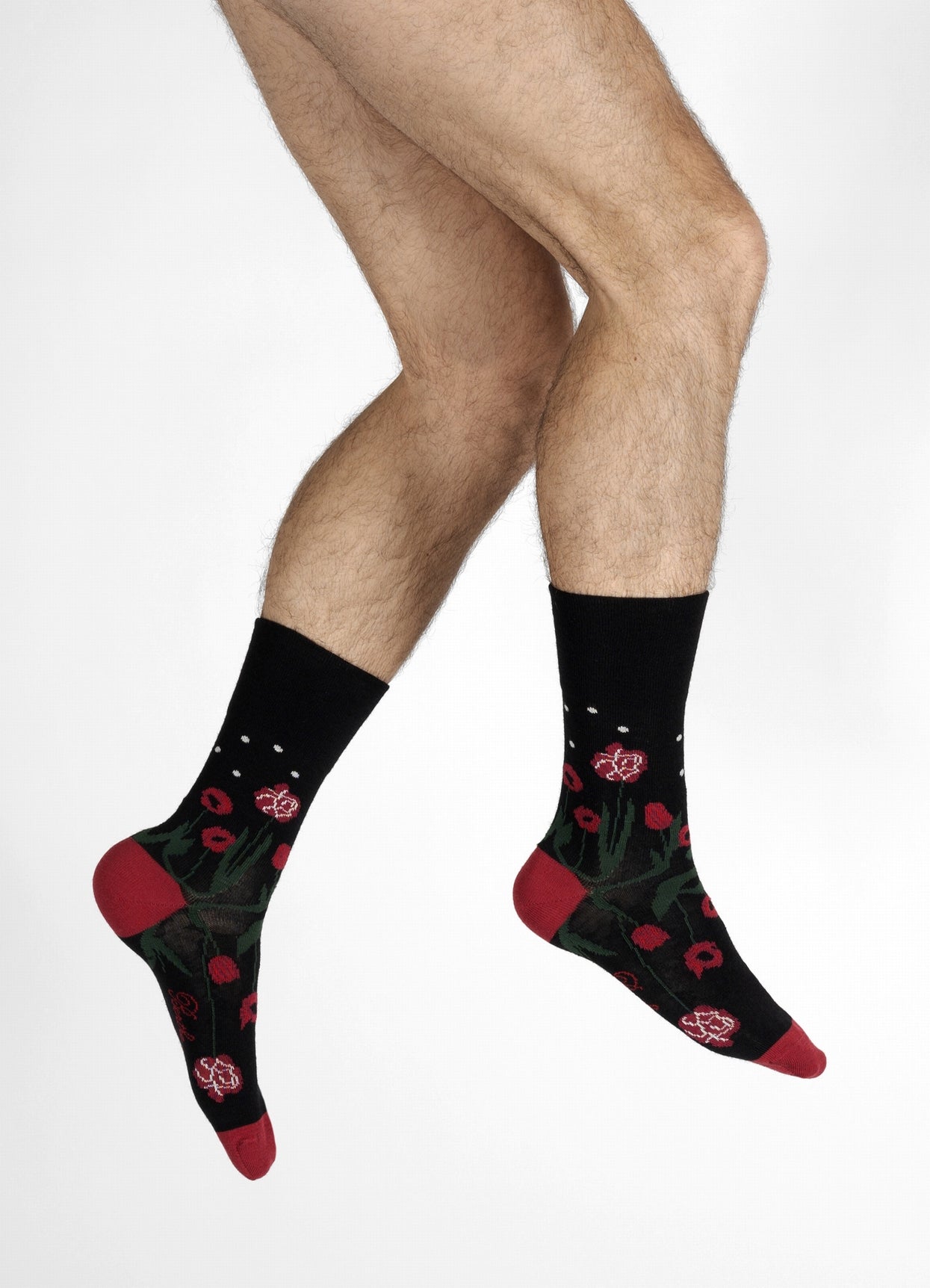 Chaussettes Homme Herbes Folles NOIR