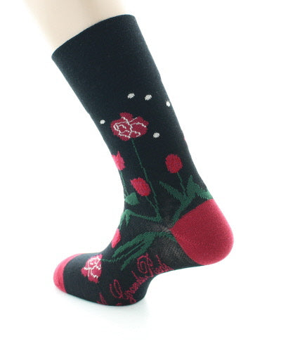 Chaussettes Homme Herbes Folles NOIR