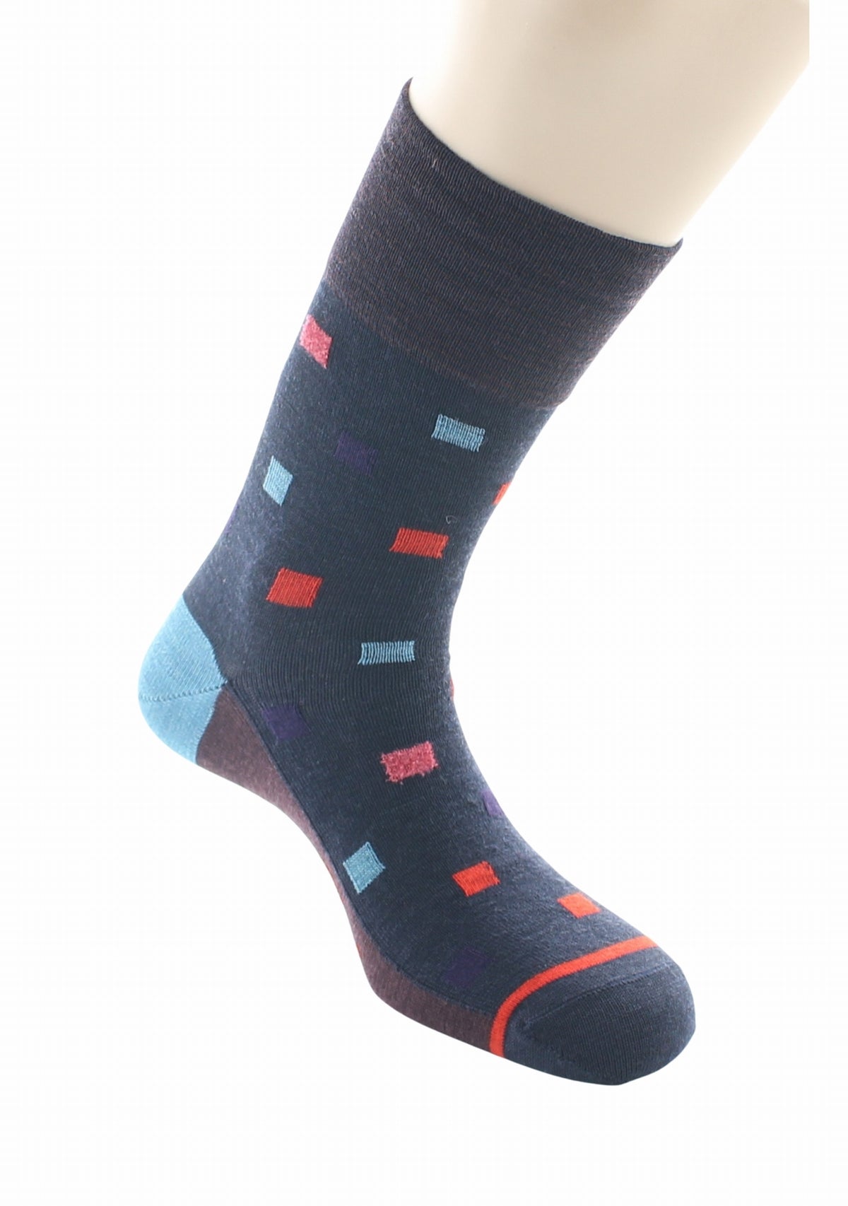 Chaussettes homme laine Berthe Carré MARINE
