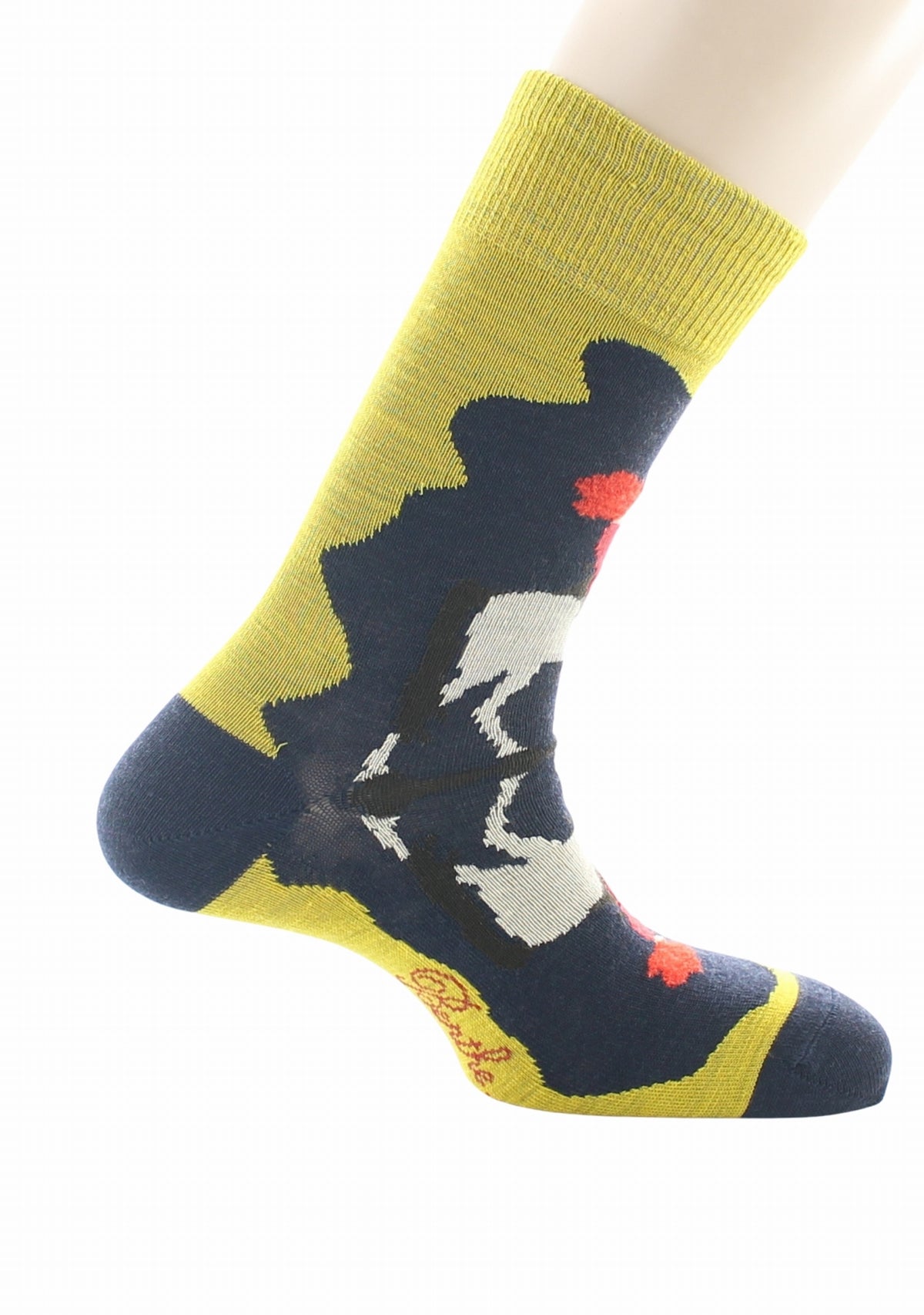 Chaussettes homme laine Berthe Cavalière TOURNESOL/MARINE