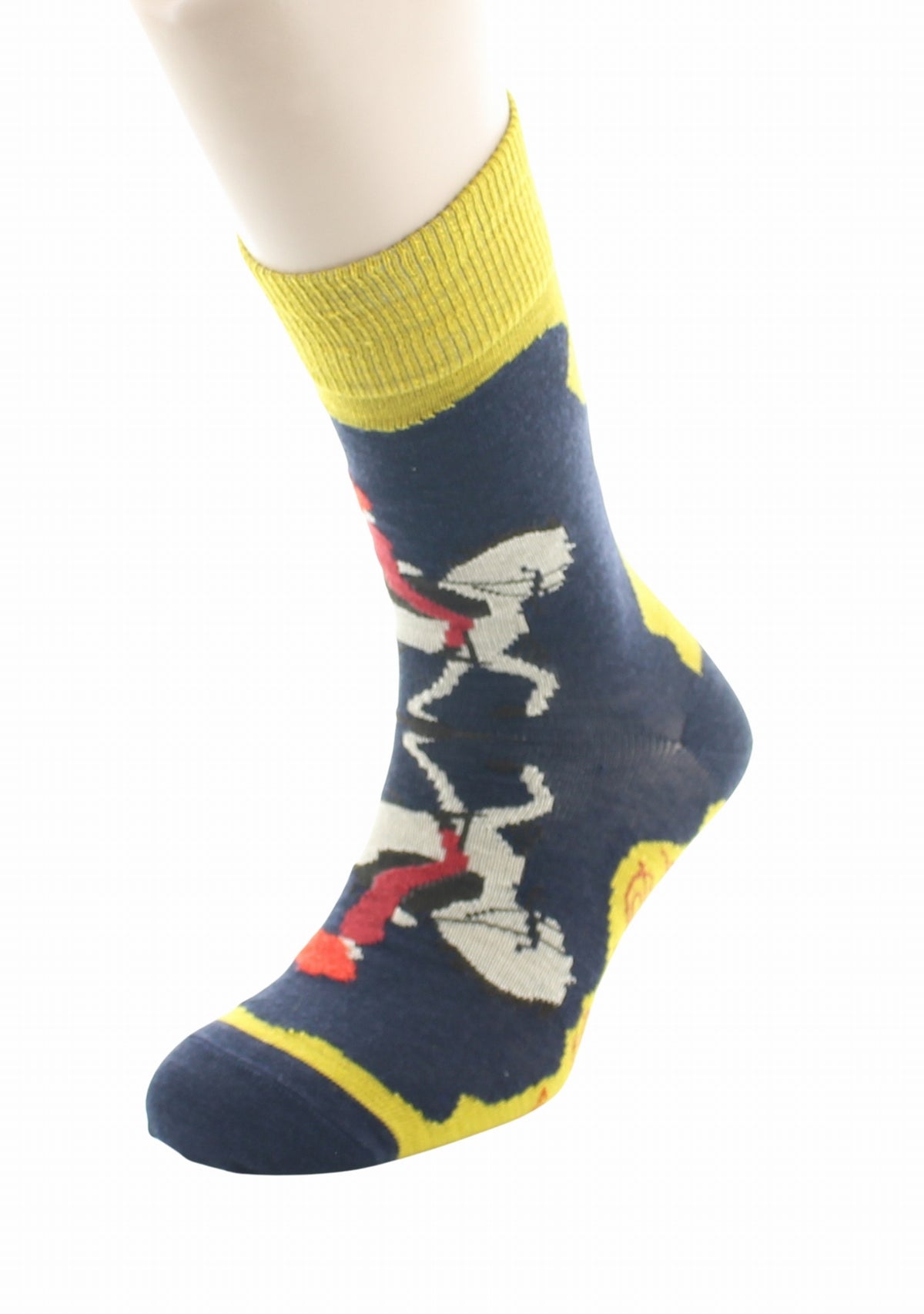 Chaussettes homme laine Berthe Cavalière TOURNESOL/MARINE