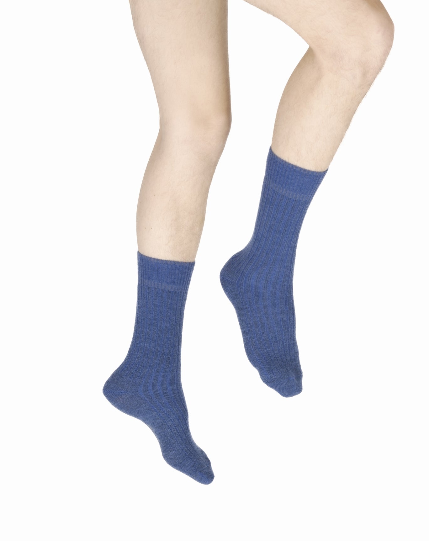 Chaussettes homme laine et acrylique bleu BLEU ROYAL