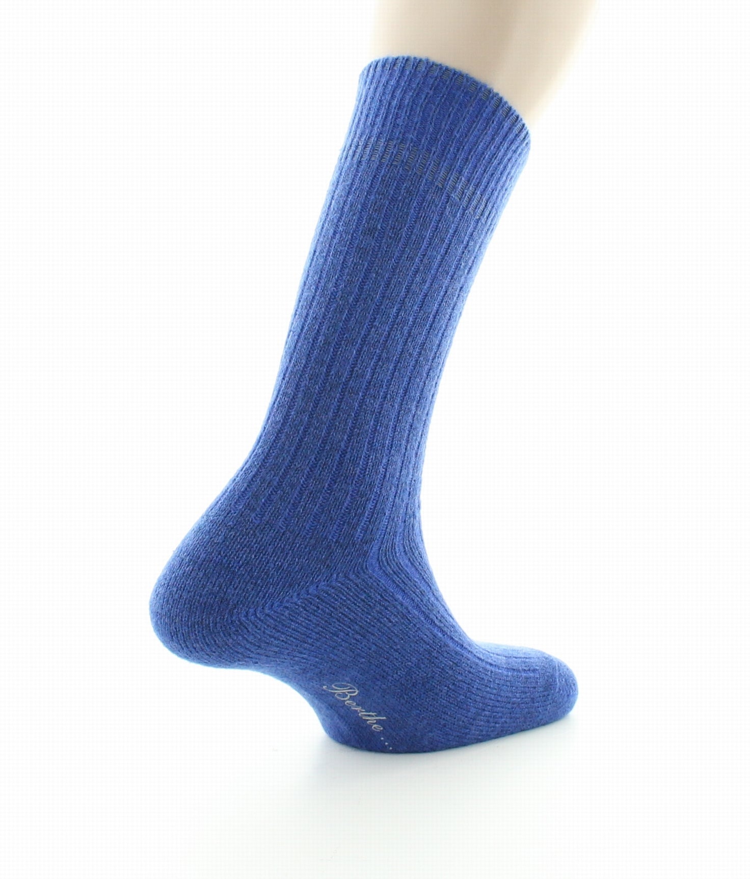 Chaussettes homme laine et acrylique bleu BLEU ROYAL