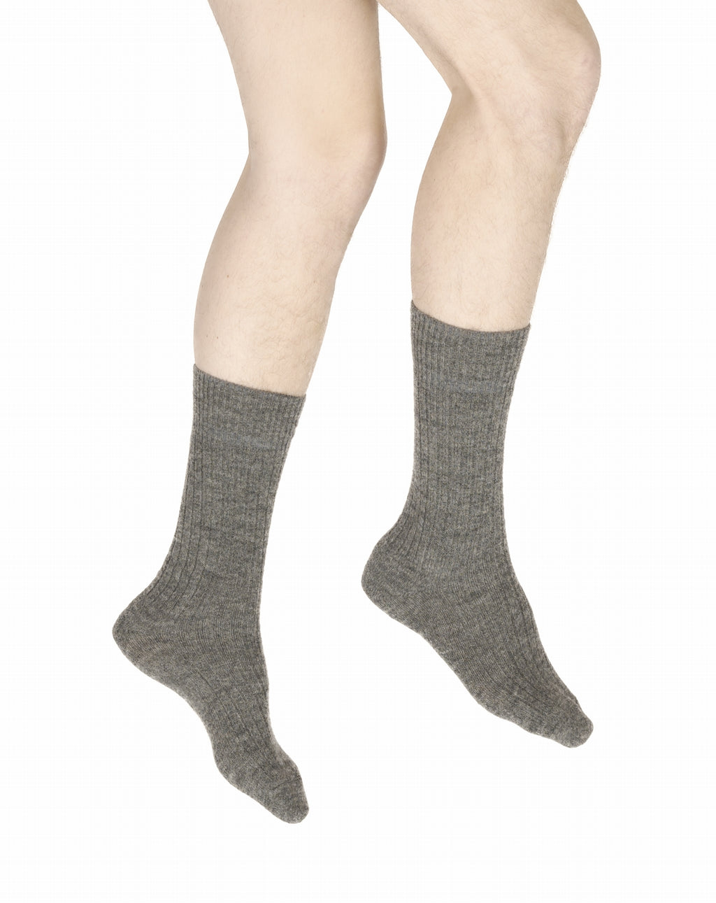 Chaussettes homme laine et acrylique gris