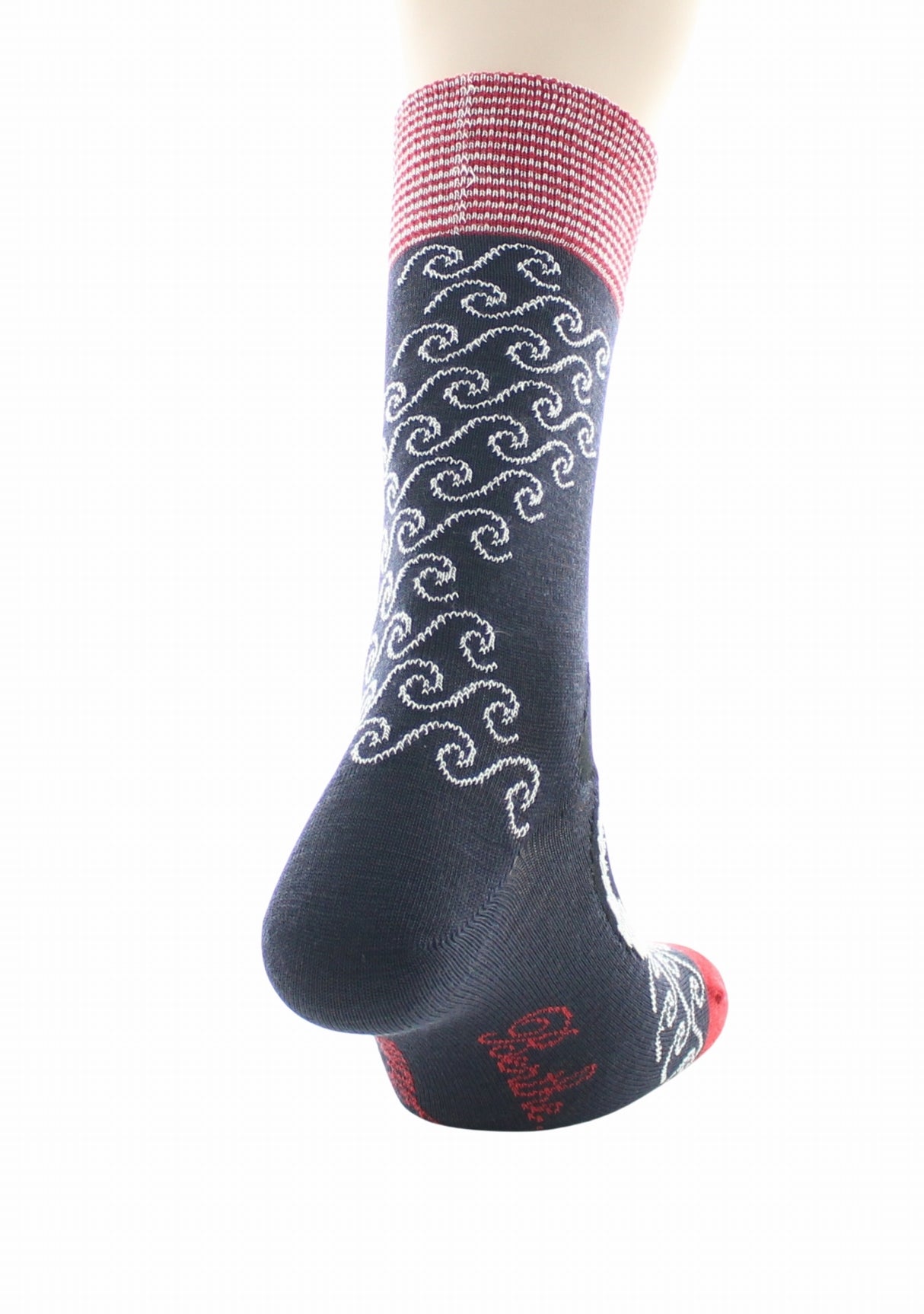 Chaussettes homme laine peignée Berthe La Baleine MARINE