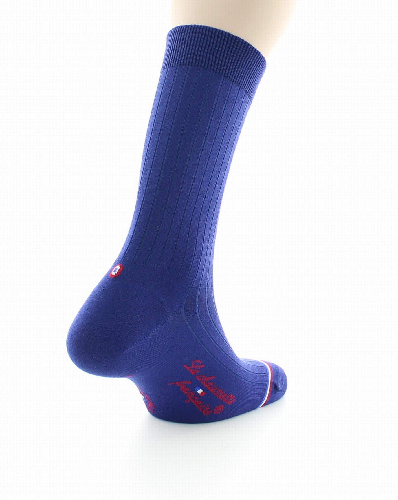 Chaussettes homme Luxembourg en laine et soie Bleu royal BLEU ROYAL