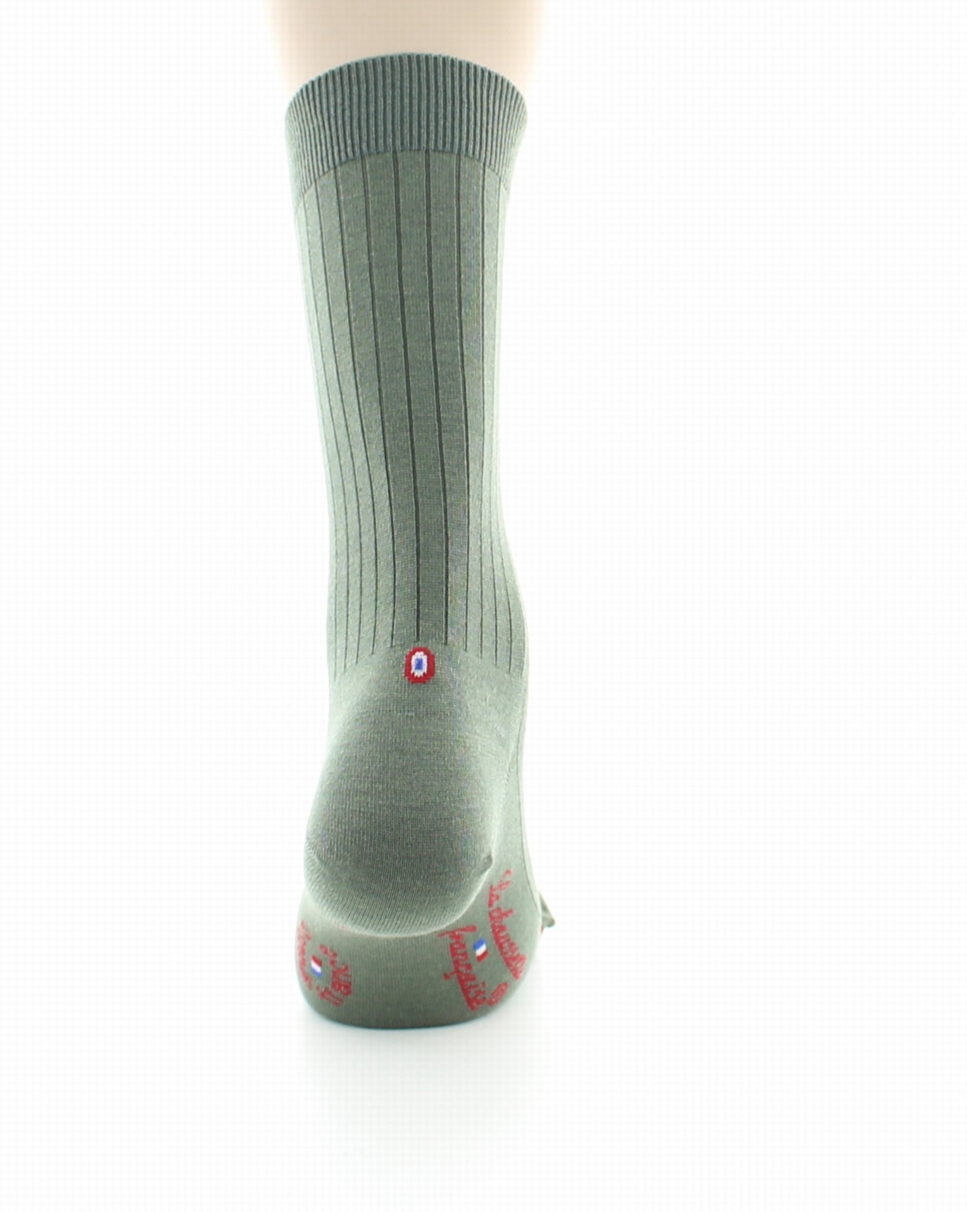 Chaussettes homme Luxembourg en laine et soie Lichen LICHEN