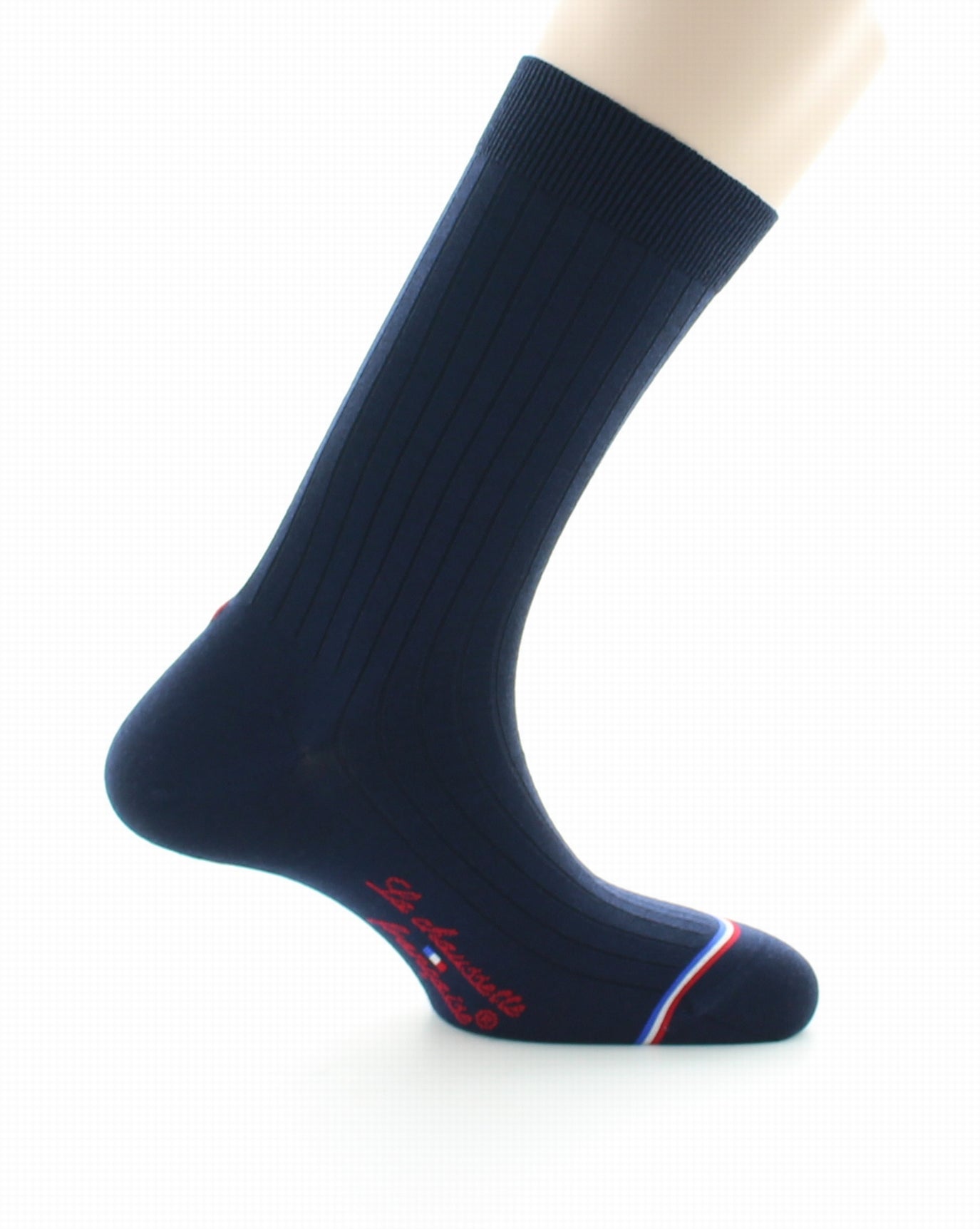 Chaussettes homme Luxembourg en laine et soie Marine MARINE