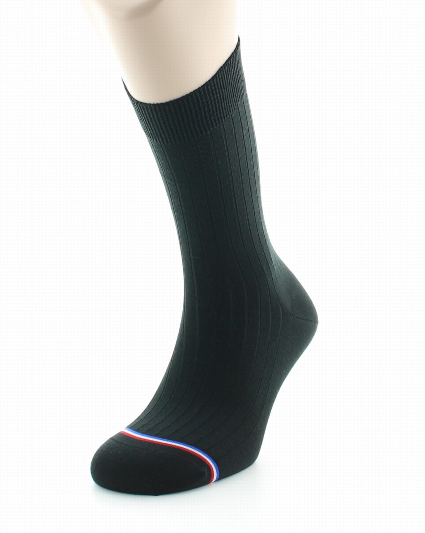 Chaussettes homme Luxembourg en laine et soie Noir NOIR