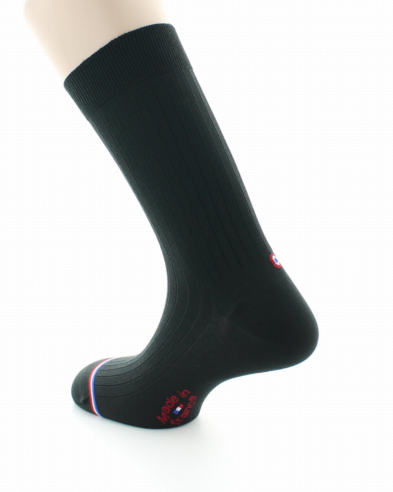 Chaussettes homme Luxembourg en laine et soie Noir NOIR