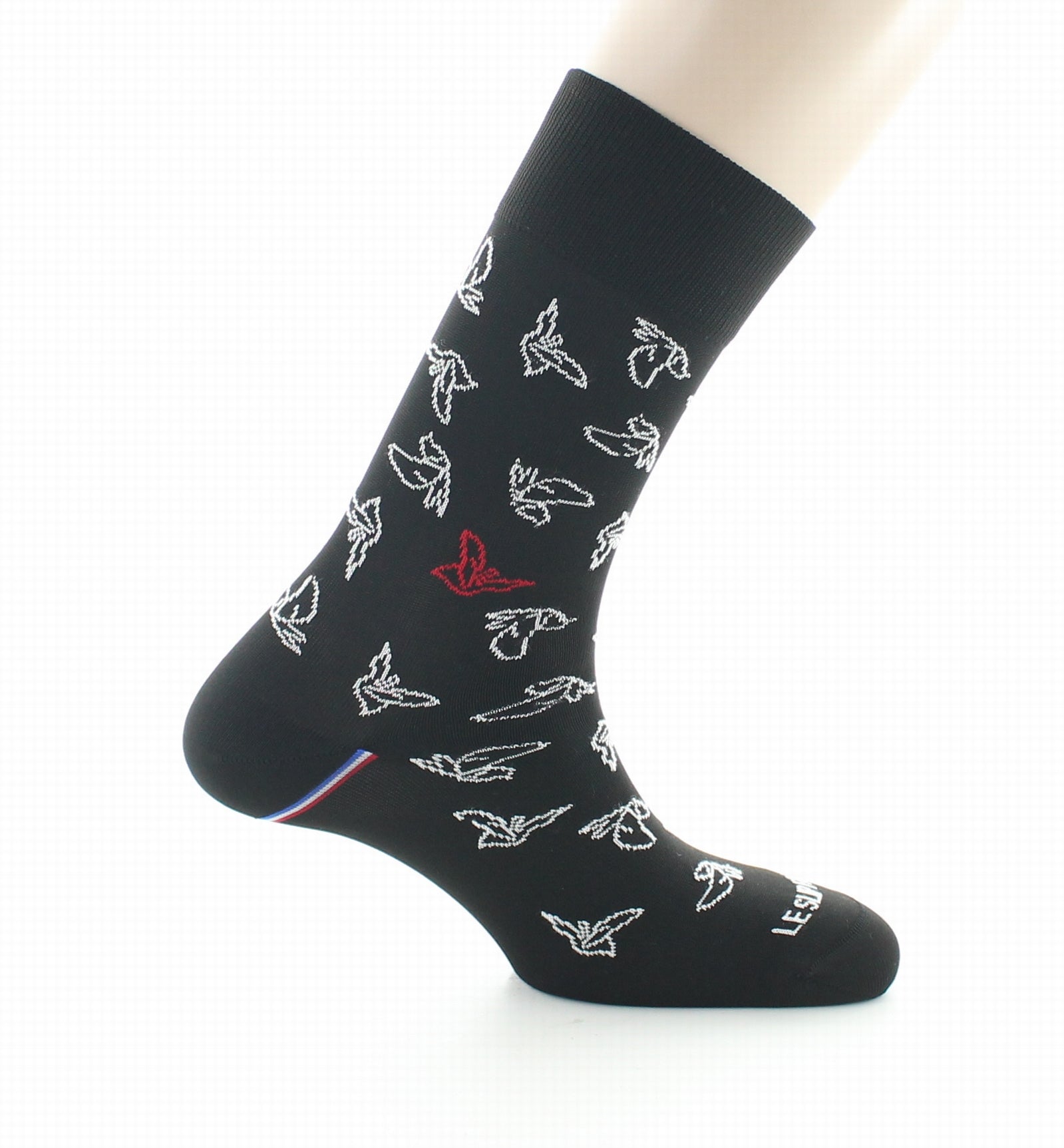 Chaussettes homme microfibre bird noir NOIR