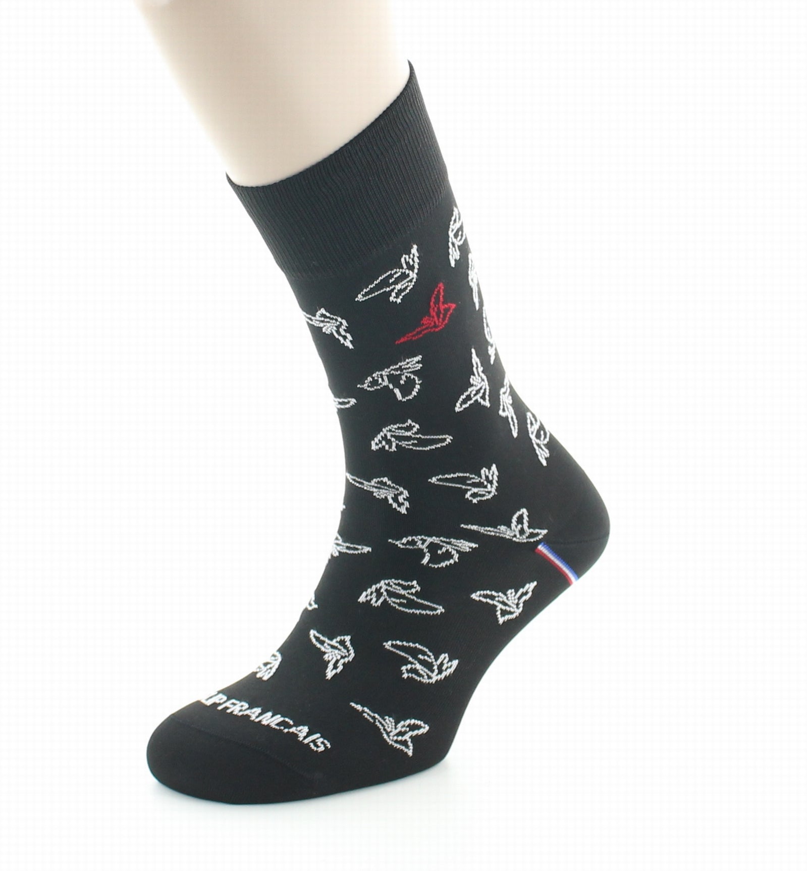 Chaussettes homme microfibre bird noir NOIR