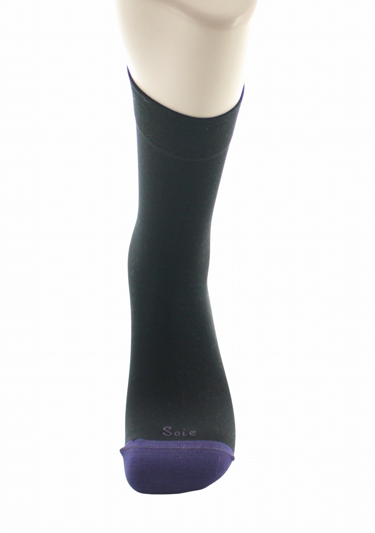 Chaussettes homme soie naturelle Berthe Noir/Vatican NOIR