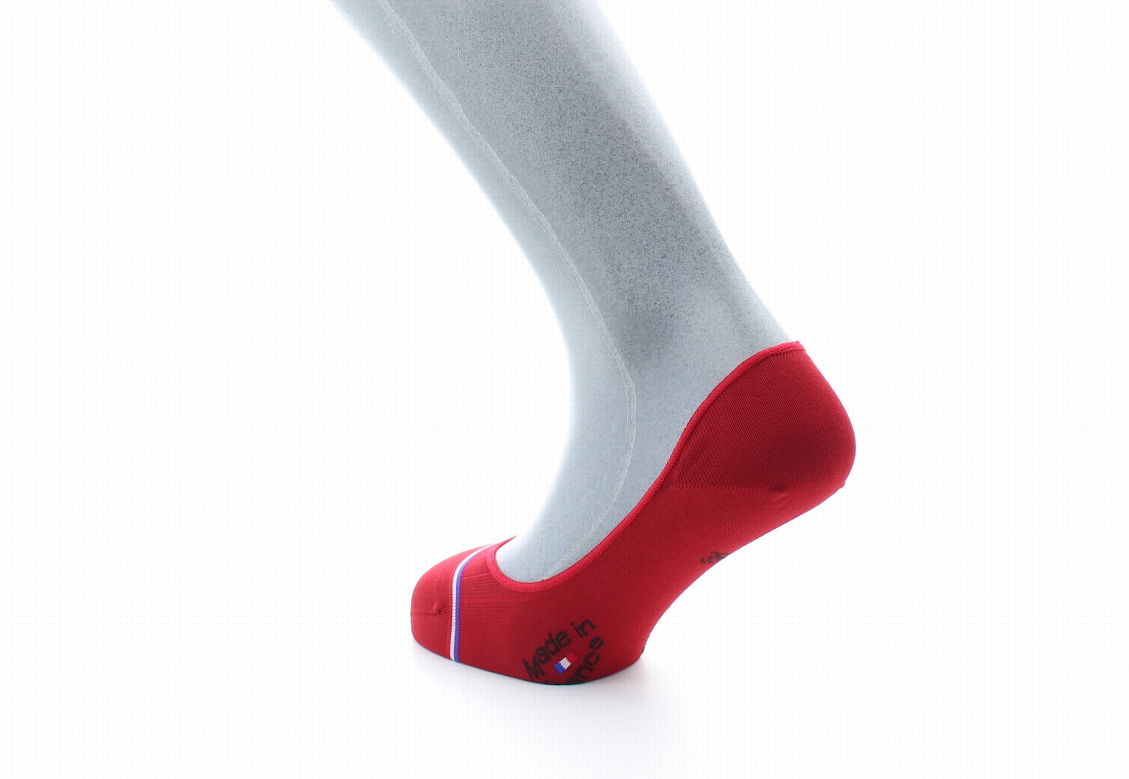 Chaussettes invisibles homme Georges V en fil d'Écosse supérieur Rouge ROUGE
