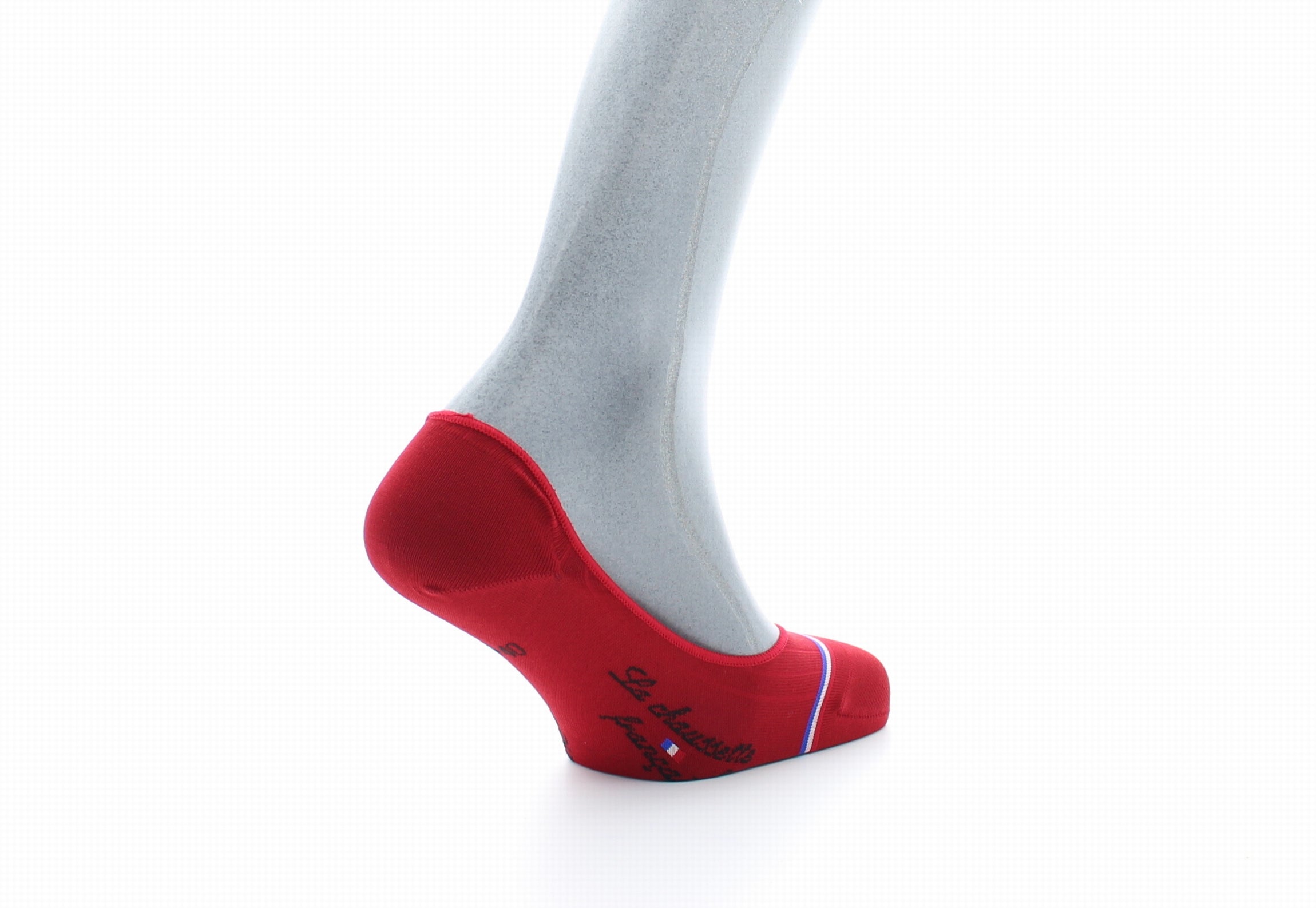 Chaussettes invisibles homme Georges V en fil d'Écosse supérieur Rouge ROUGE