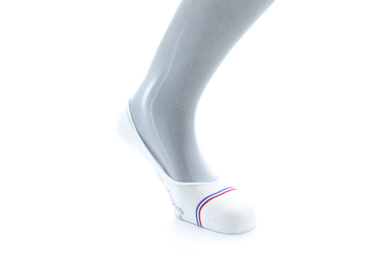 Chaussettes invisibles homme Montaigne en fil d'Écosse supérieur Blanc BLANC