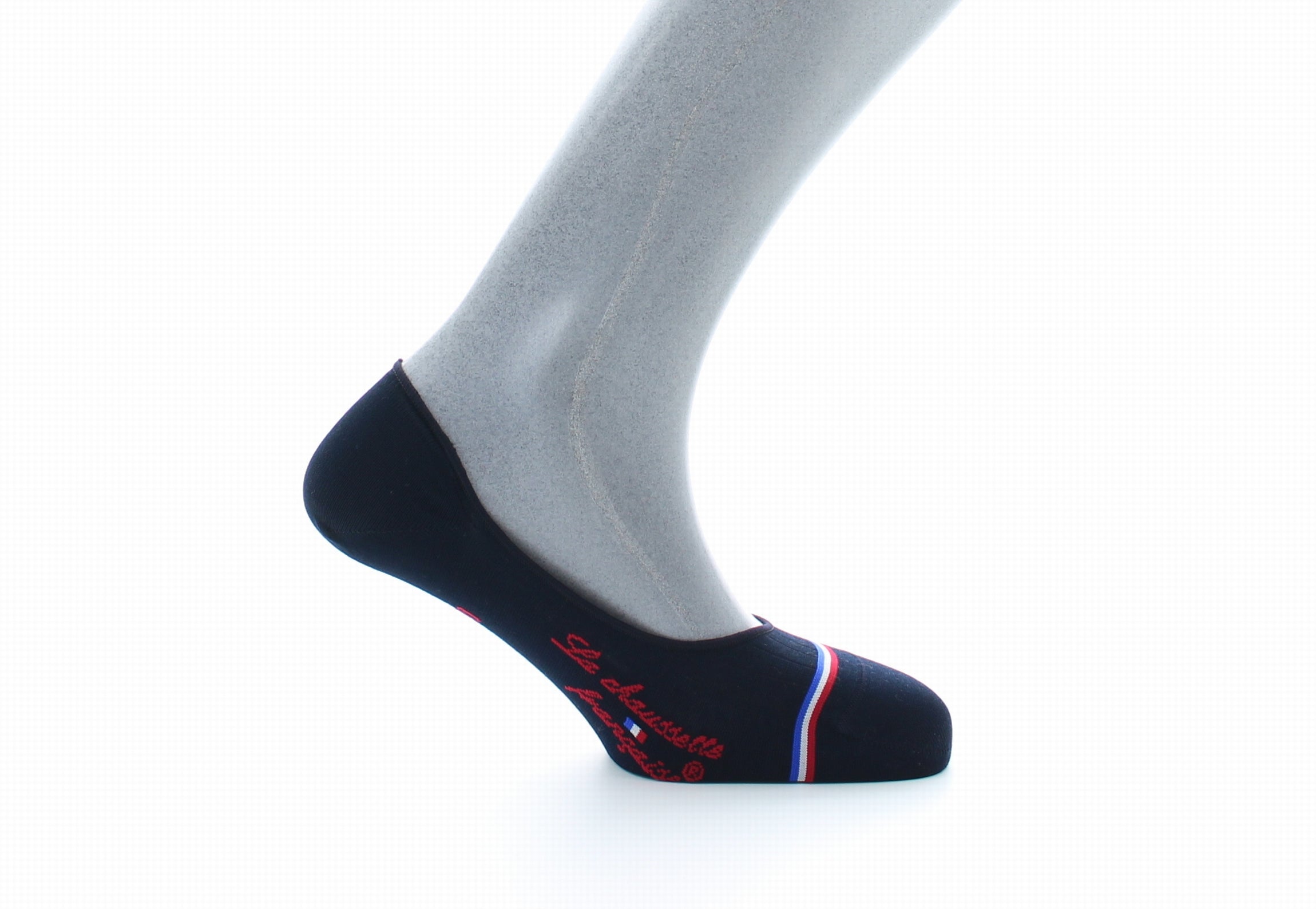 Chaussettes invisibles homme Montaigne en fil d'Écosse supérieur Marine MARINE
