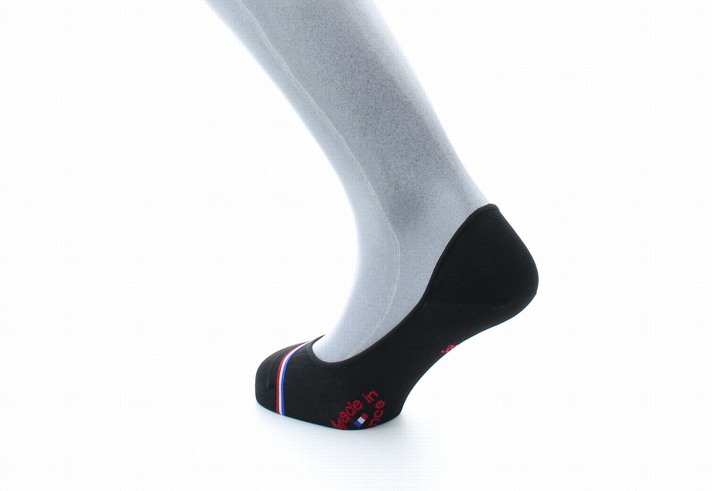 Chaussettes invisibles homme Montaigne en fil d'Écosse supérieur Noir NOIR