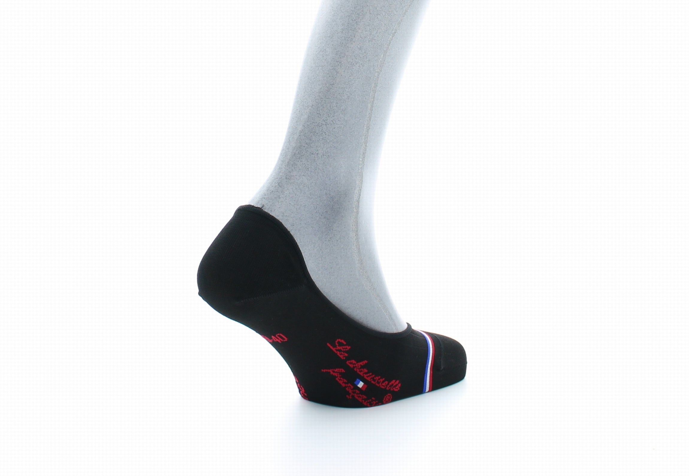 Chaussettes invisibles homme Montaigne en fil d'Écosse supérieur Noir NOIR