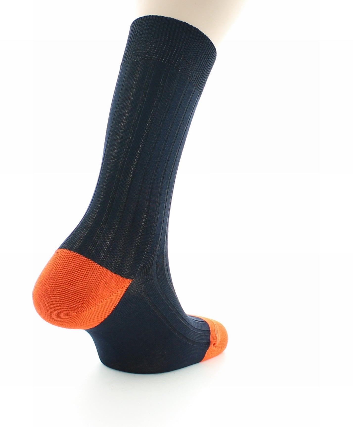 Chaussettes Jean Rochefort Marine / Orange MARINE