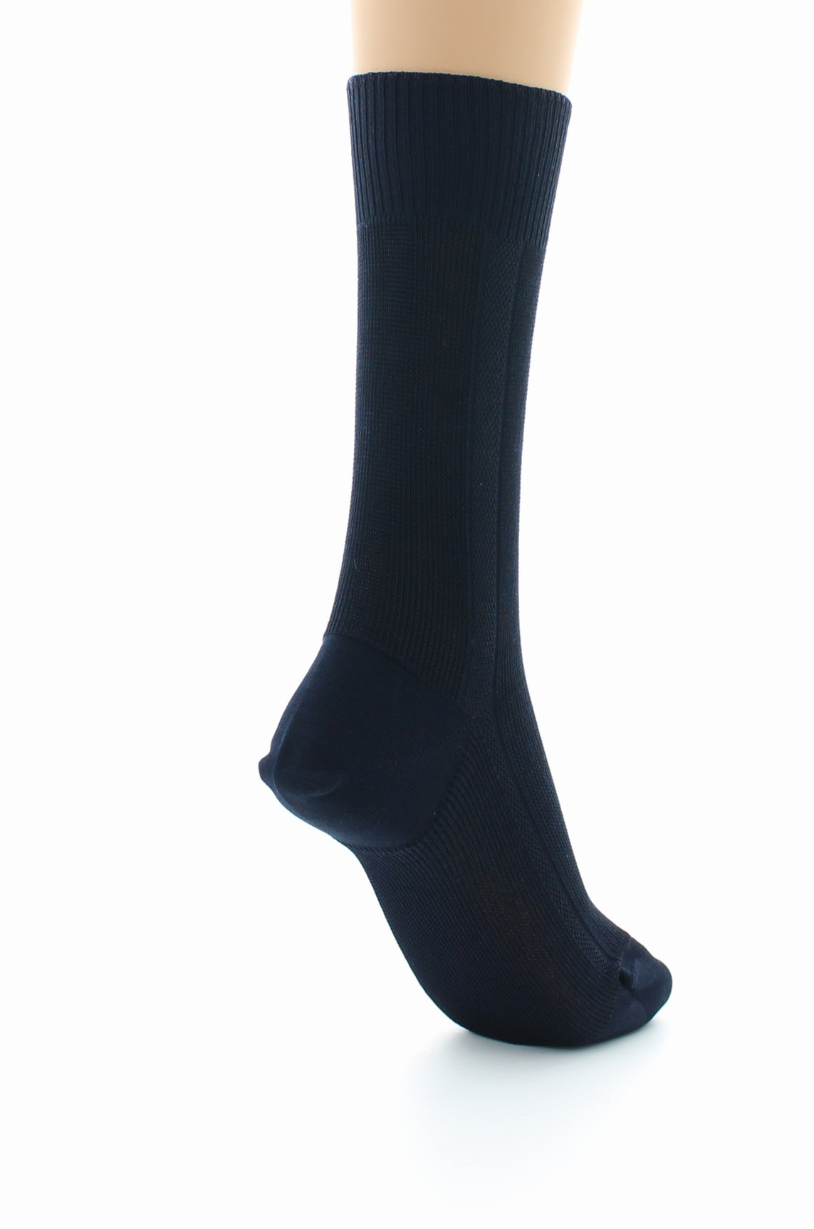 Chaussettes mixtes confort en fil d'Écosse sans élastique MARINE