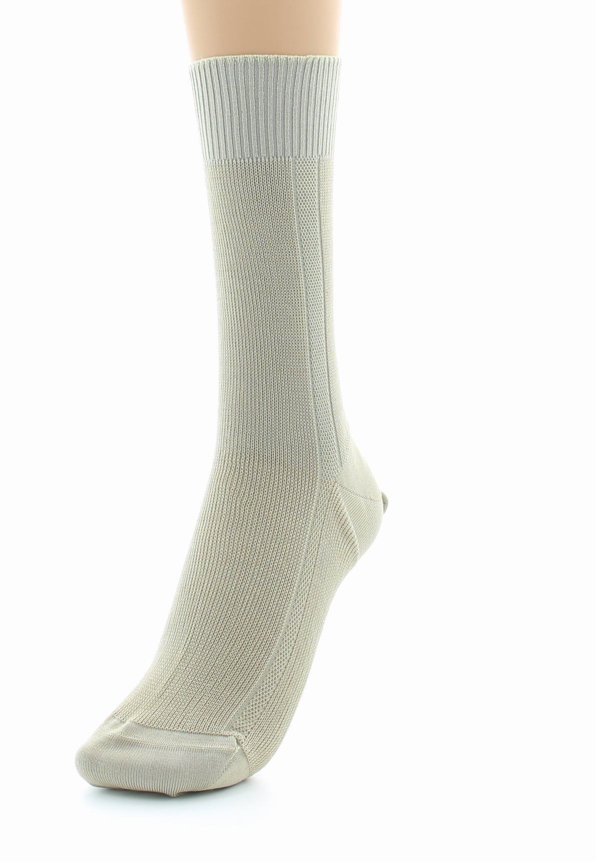 Chaussettes mixtes confort en fil d'Écosse sans élastique TILLEUL